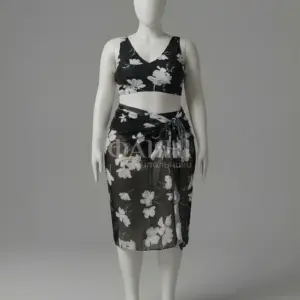 Floral summer dress on mannequin