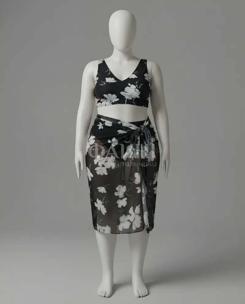Floral summer dress on mannequin
