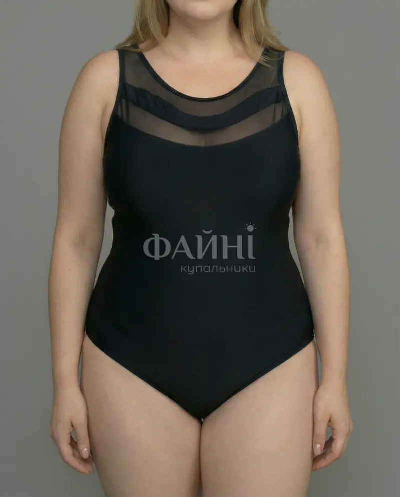 Woman in plus-size swimwear
