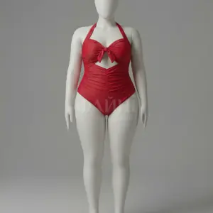 Red swimsuit on mannequin