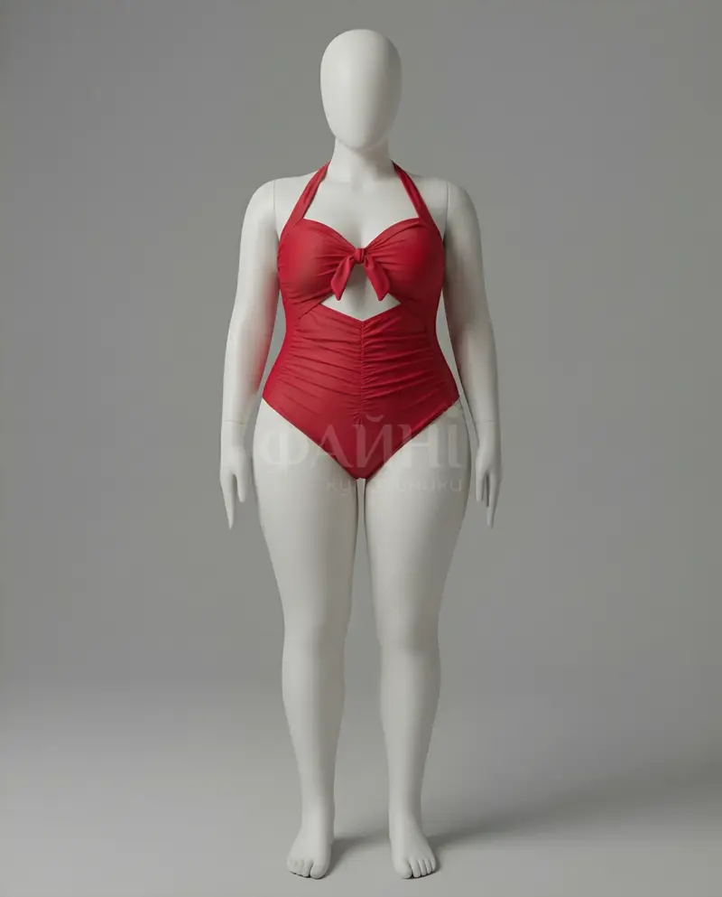 Red swimsuit on mannequin